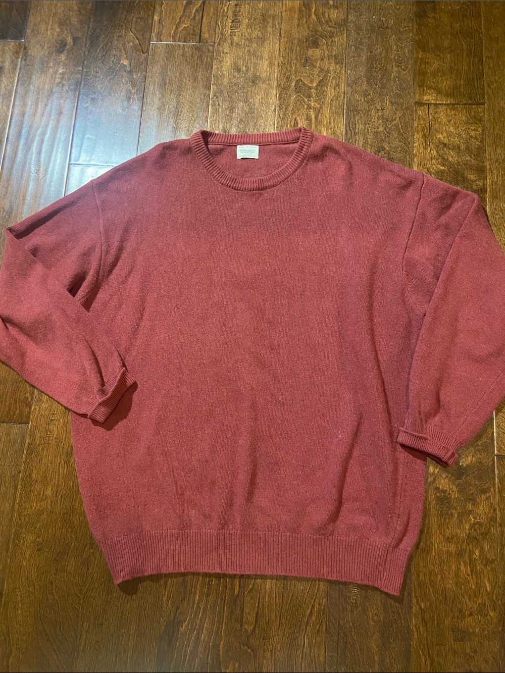 United Colors of Benetton men’s burgundy sweater SZ 2XL wool blend